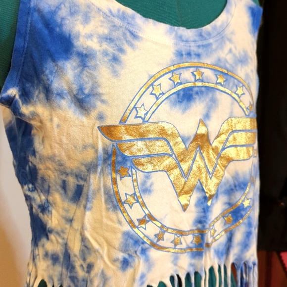 Tie Dye Wonder Woman Tank Top - Picture 2 of 3